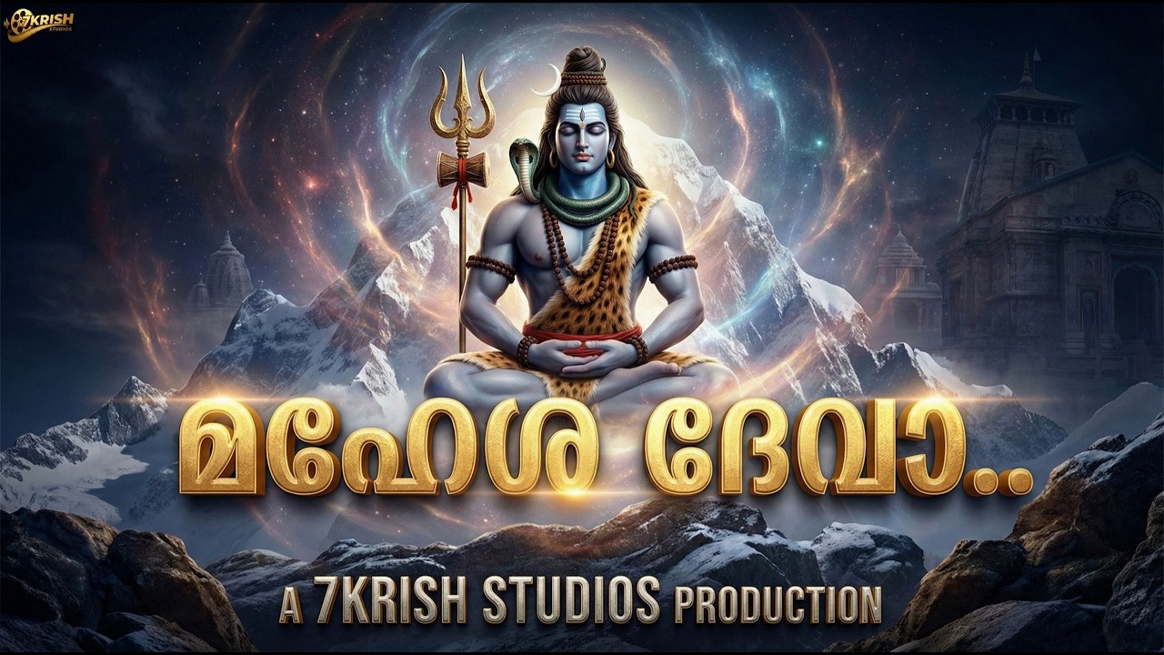 മഹേശ ദേവാ | Mahesha Deva | New Malayalam Shiva Song 2026 | 7Krish Studios | Devotional Lyrical Video