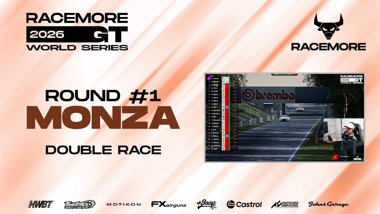 RACEMORE GT World Series 2026: Round 1 Autodromo Nazionale Monza