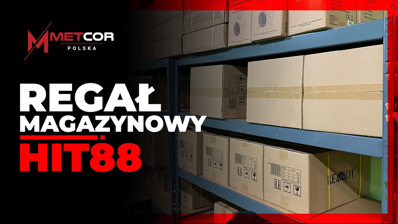 Przemysłowy regał magazynowy HIT88 od Metcor Polska - Instruktaż montażu i prezentacja