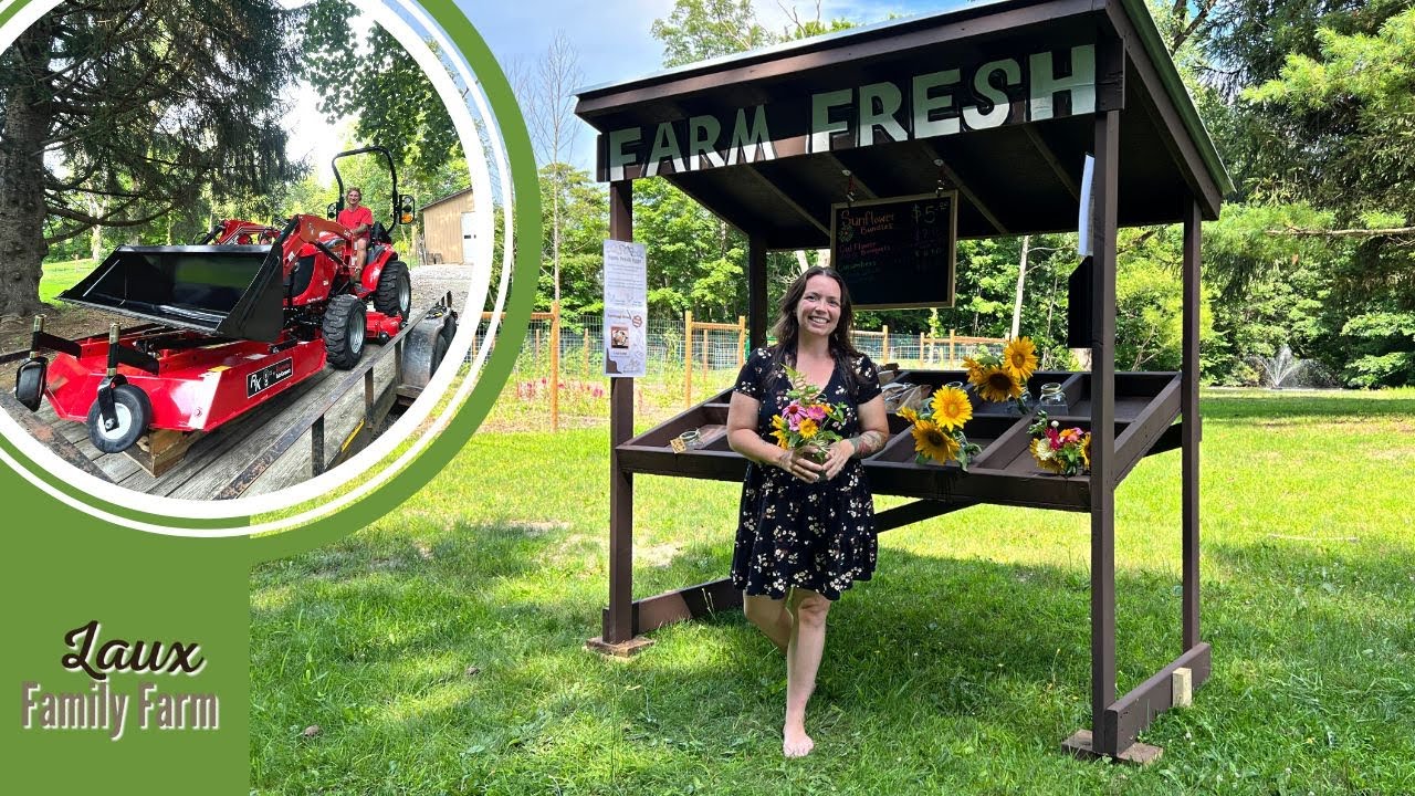 New Roadside Farm Stand & RK25 Tractor// Laux Family Farm