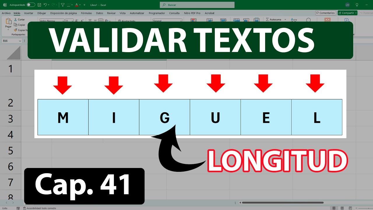 Validación de datos Longitud de Texto (Como Limitar el número de caracteres)