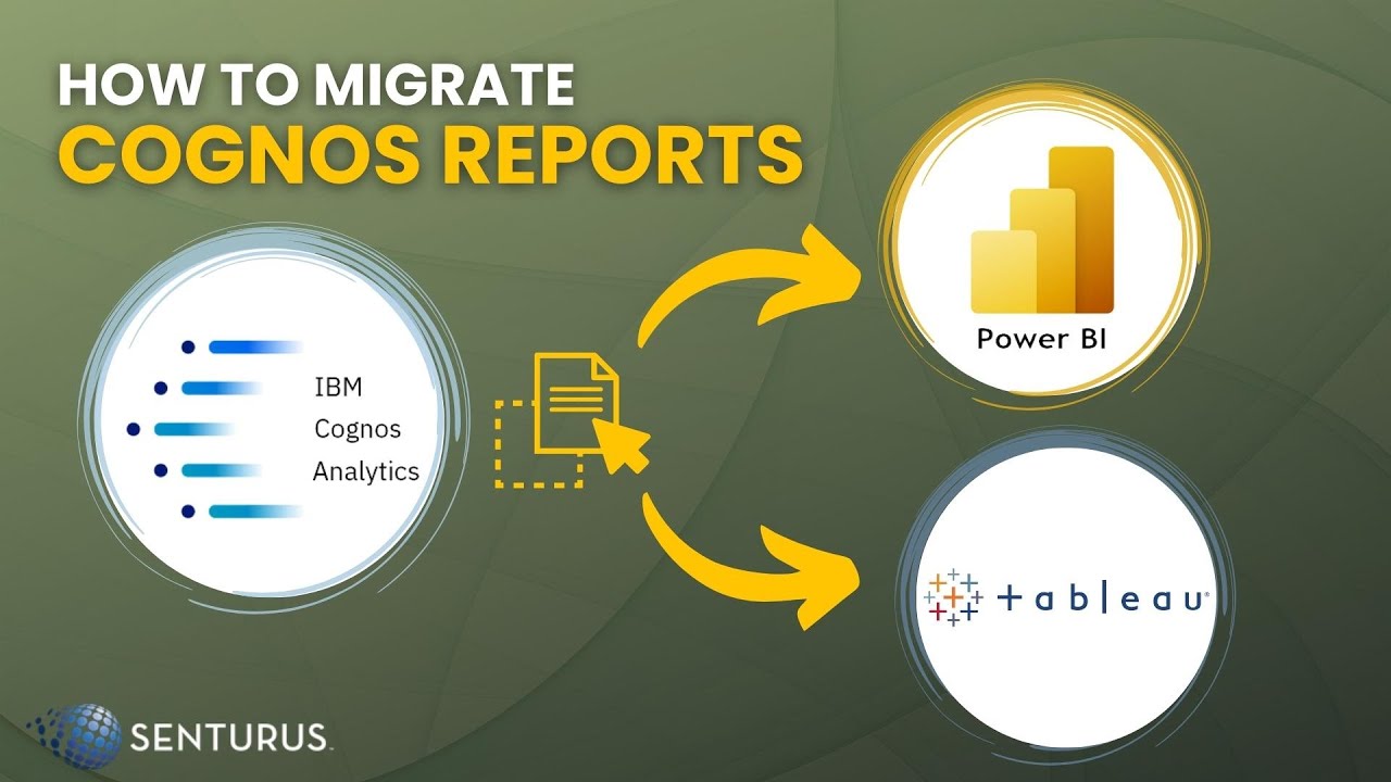 2 Ways to Migrate Cognos Reports to Tableau & Power BI