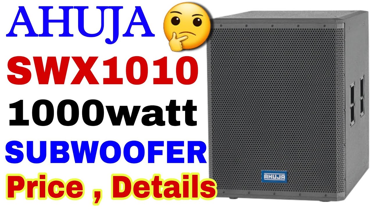 Ahuja Swx1010 Subwoofer Review And Price | Ahuja Single Front Bass 1000watt Price