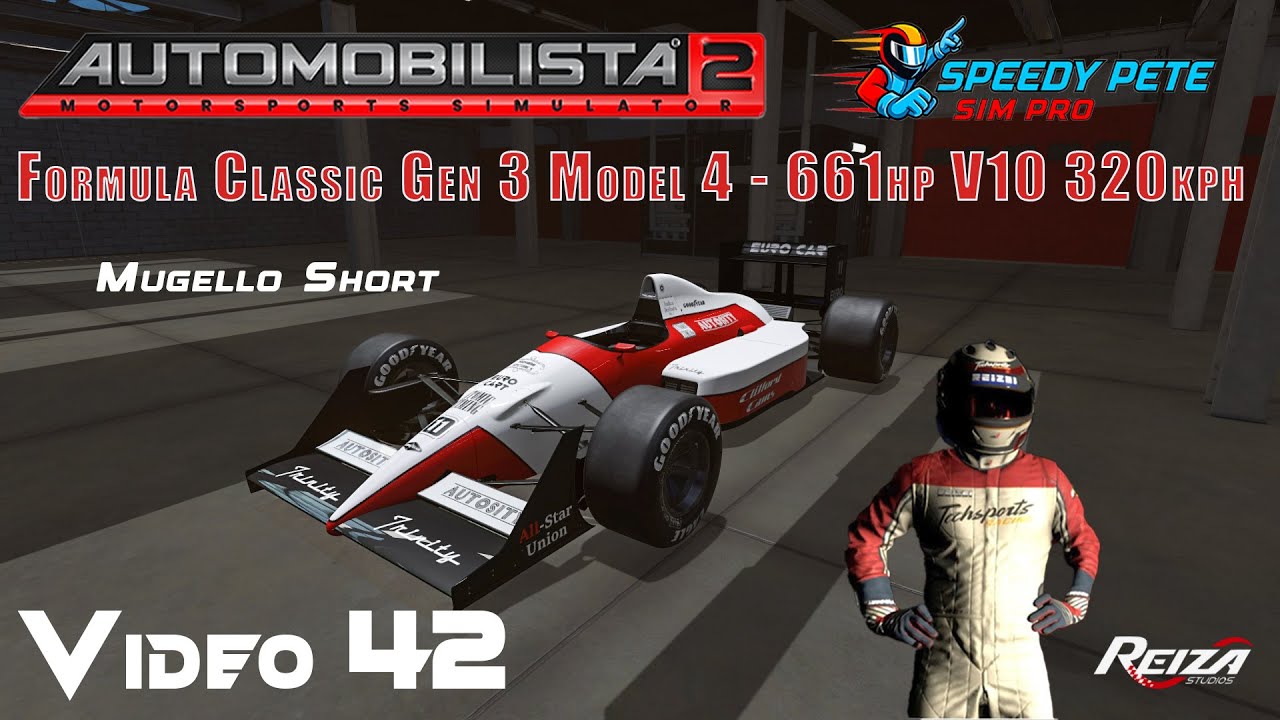 AMS2 Every Car Showcase | Video 41 | Formula Classic Gen 3 Model 4 V10, 600hp, 320kph | 4K
