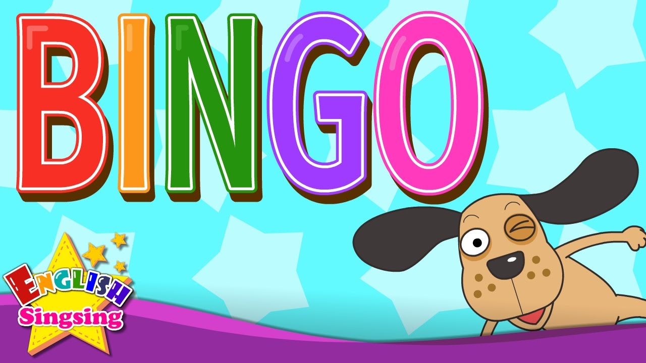 BINGO - Dog song - Nursery Rhymes - Popular Rhymes - English Song For Kids - for ESL Students