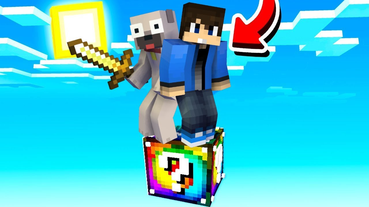 NOOB VS PRO LUCKYBLOCK A MINECRAFTBAN!