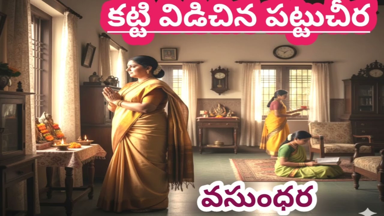 కట్టి విడిచిన పట్టుచీర వెనుక ఉన్న రహస్యం? |వసుంధర |Vasundhara #telugustories |#lakshmicheppekathalu 