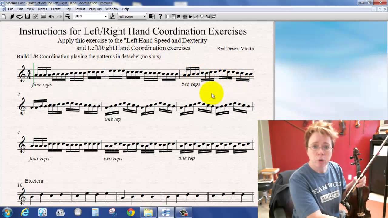 Exercises for Coordinating L/R Hands on Violin