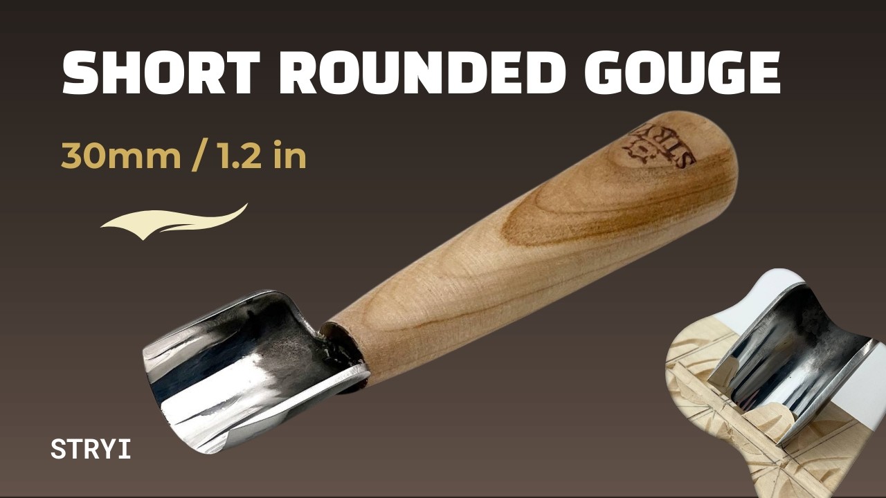 Chip Carving Detail 🌿 Smooth Decorative Wood Cuts with STRYI U-Gouge