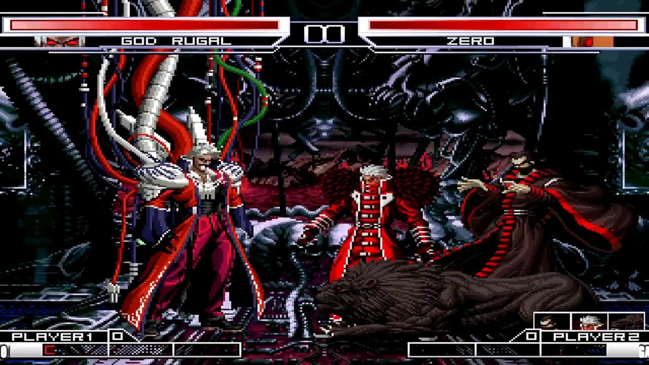 GOD RUGAL VS ZERO! EPIC KOF BOSS COMBAT!