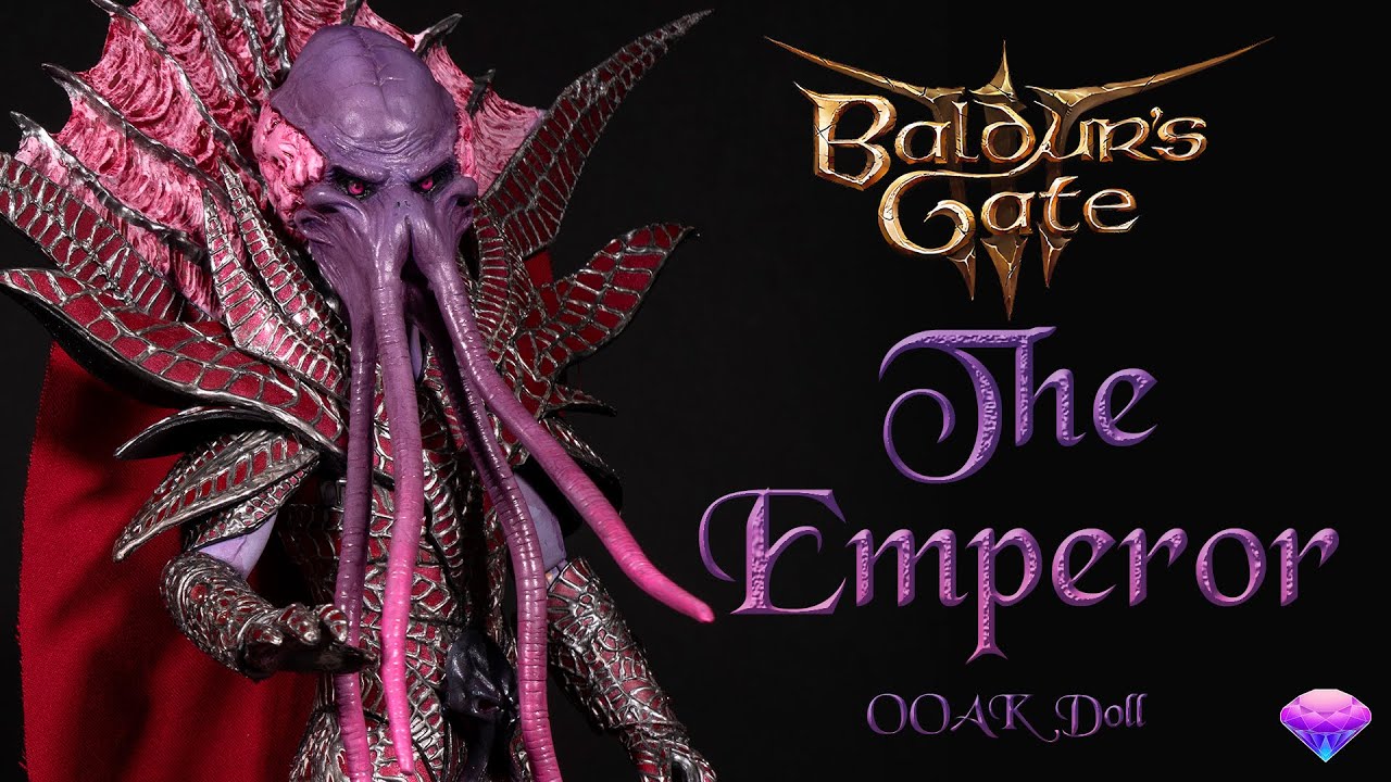 Перекраска куклы-императора на заказ — Baldur's Gate 3 — OOAK