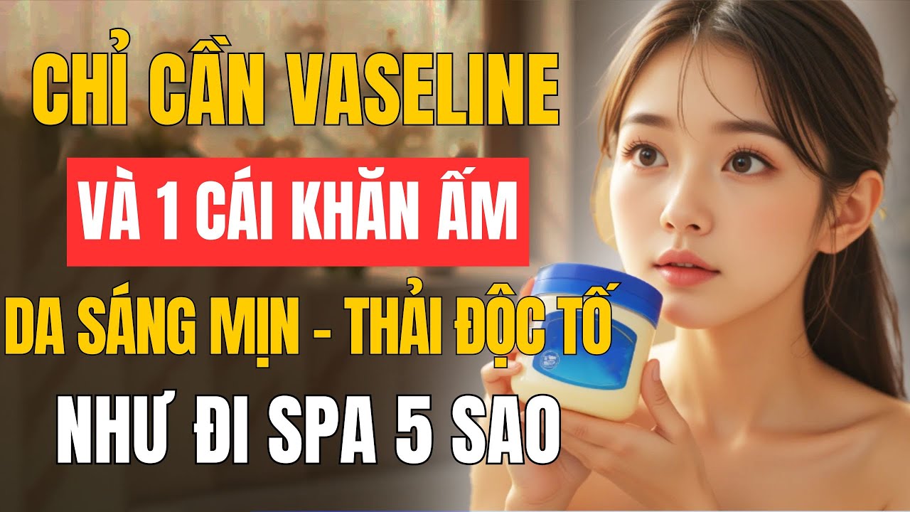 Chỉ Cần Vaseline và Khăn Ấm: Da Sáng, Mịn, Thải Độc Như Spa 5 Sao - Bạn Sẽ Hối Hận Vì Biết Quá Muộn