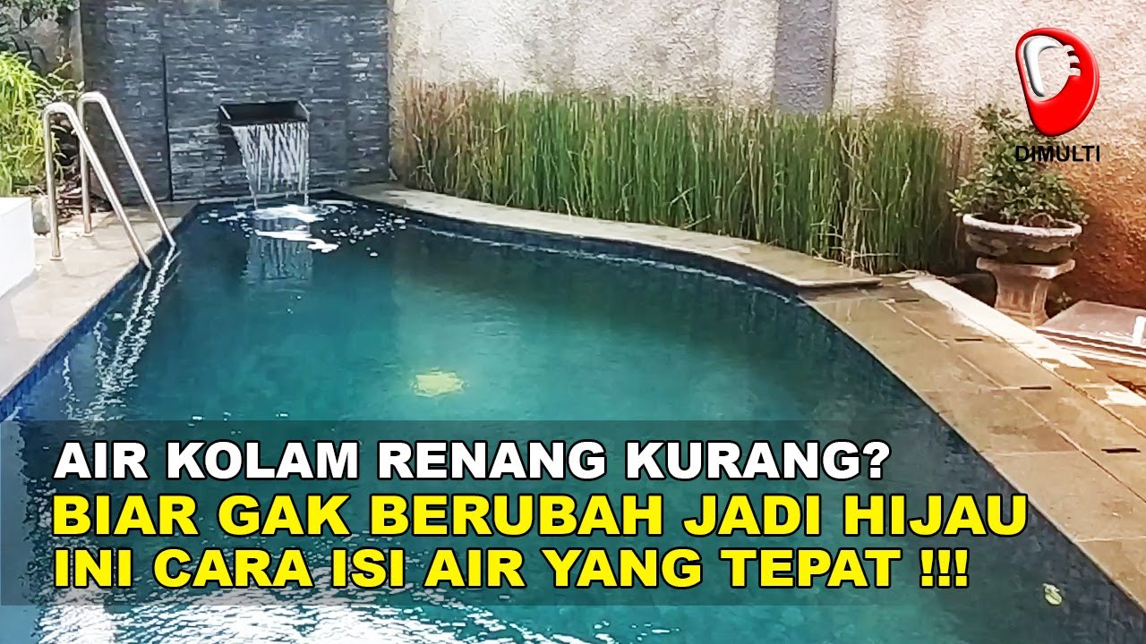 CARA MENJERNIHKAN AIR KOLAM RENANG HIJAU KARENA PENAMBAHAN AIR #perawatankolamrenang