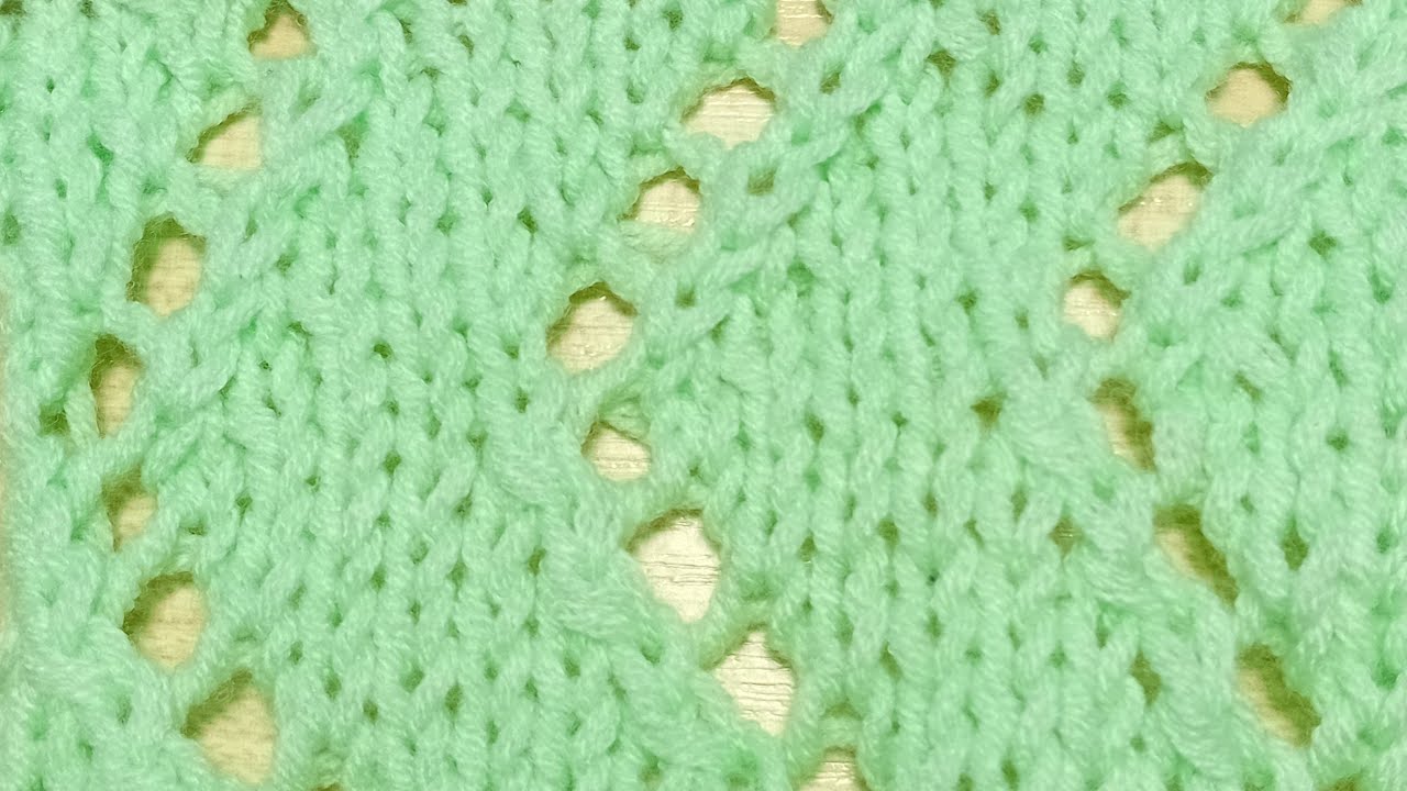 Вяжем устойчивый, интересный,лёгкий узор для шарфов,кофточек We knit a stable, interesting pattern. 
