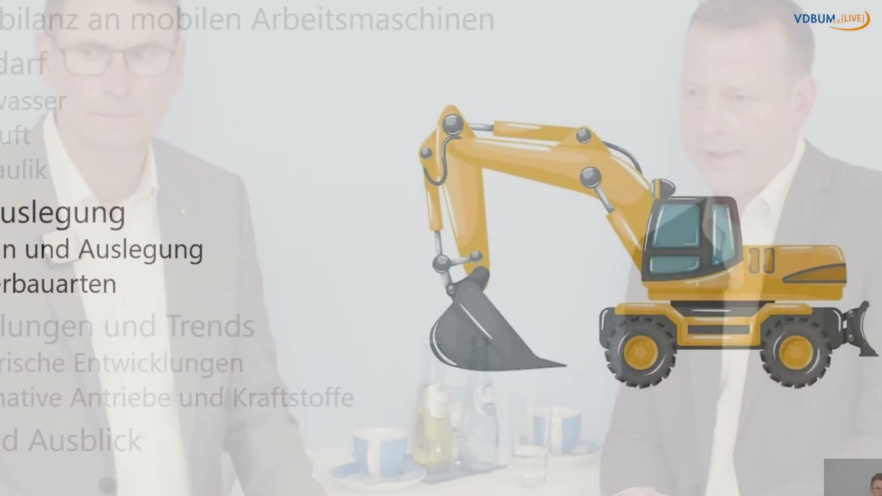 VDBUM Technikforum digital: Energiebilanz an mobilen Arbeitsmaschinen
