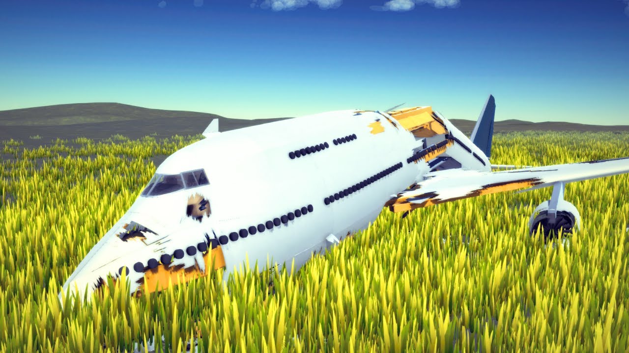Airplane Crashes With CVR #4 (Pilot Sounds) | Besiege