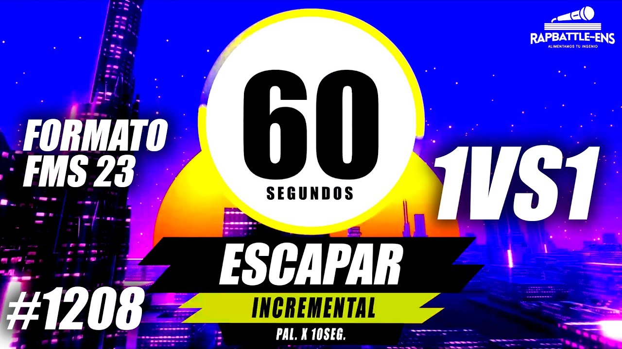 🎤 CONTADOR Formato FMS 1VS1 🔥 Base de Rap Para Improvisar Con Palabras | ENTRENAMIENTO FMS #1208