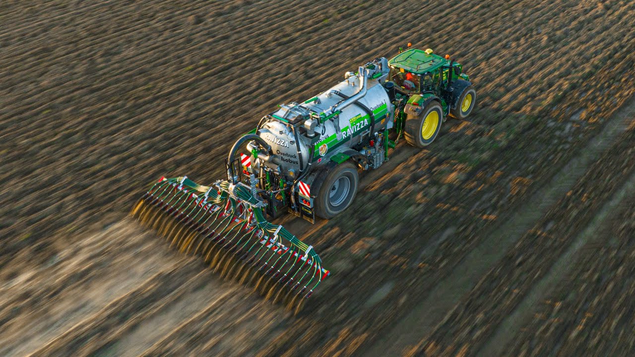 John Deere 6155R + Ravizza Overtruck I | Spandimento Liquame 2024 | Agri Meccanica Covolo