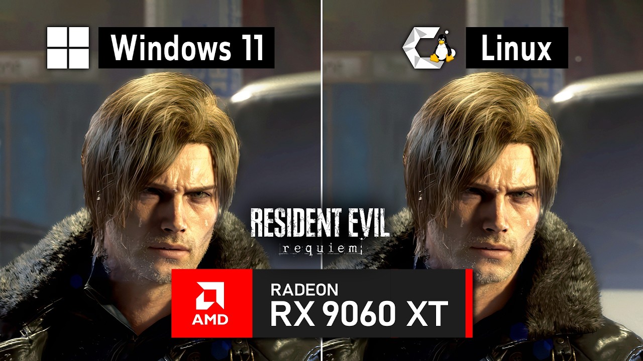 Resident Evil Requiem – RX 9060 XT | 1080p, 1440p, 4K, FSR 4 Frame Gen (Win11 vs Linux)🔥