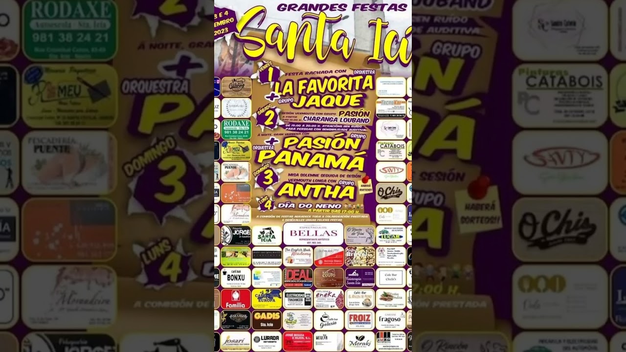 Galicia es &iexcl;Fiesta! Fiestas 1 al 6 de Septiembre cercanas A Coru&ntilde;a. Sardinas gamb&oacute;s, pulpo, etc