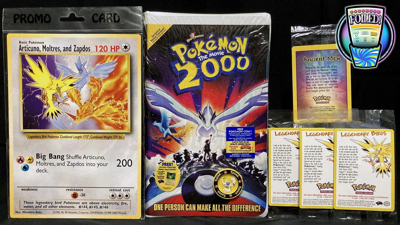 Промо-карты «Pokemon The Movie 2000: The Power of One» ЗАПЕЧАТАННОЕ ОТКРЫТИЕ | ФОЙЛИРОВАНО!