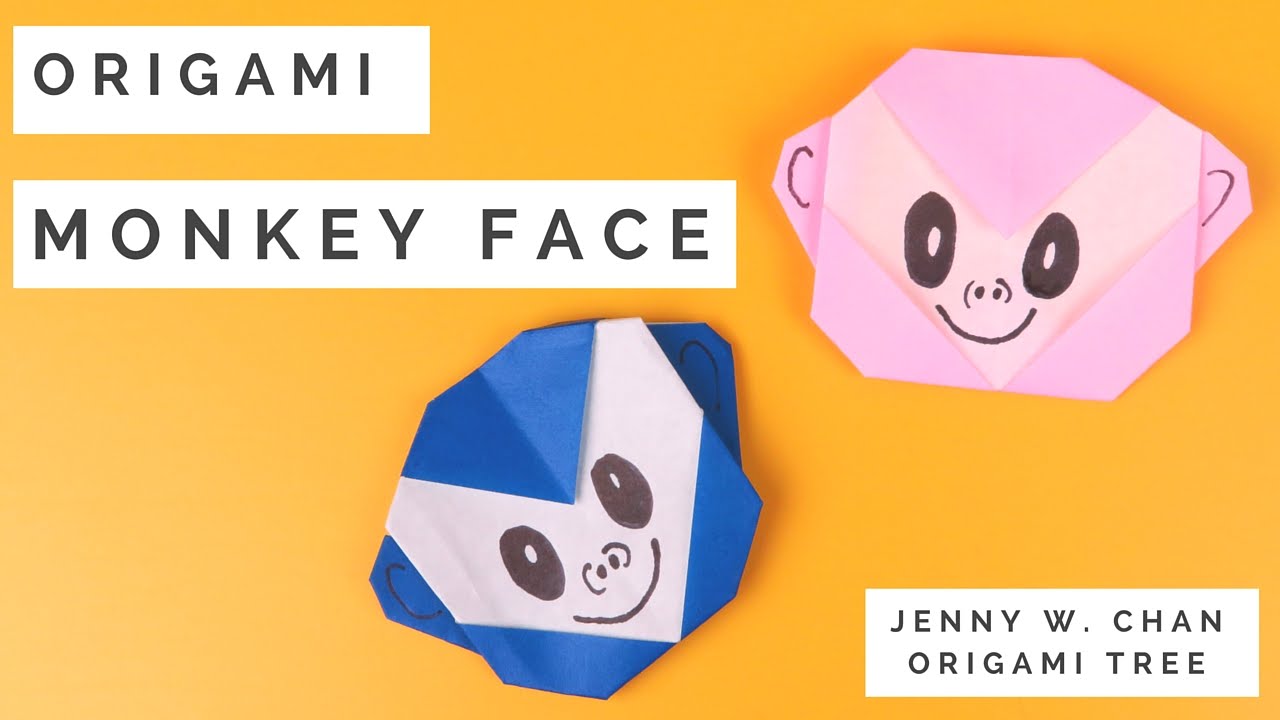 Paper Crafts - Origami Monkey Tutorial
