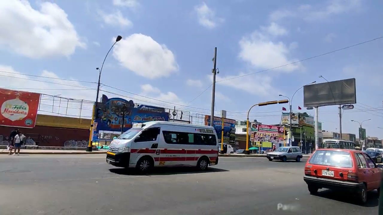 DE Av MAESTRO PERUANO hasta Av BELA&Uacute;NDE: Recorriendo la Av T&uacute;pac Amaru, en bus (Distrito de Comas)