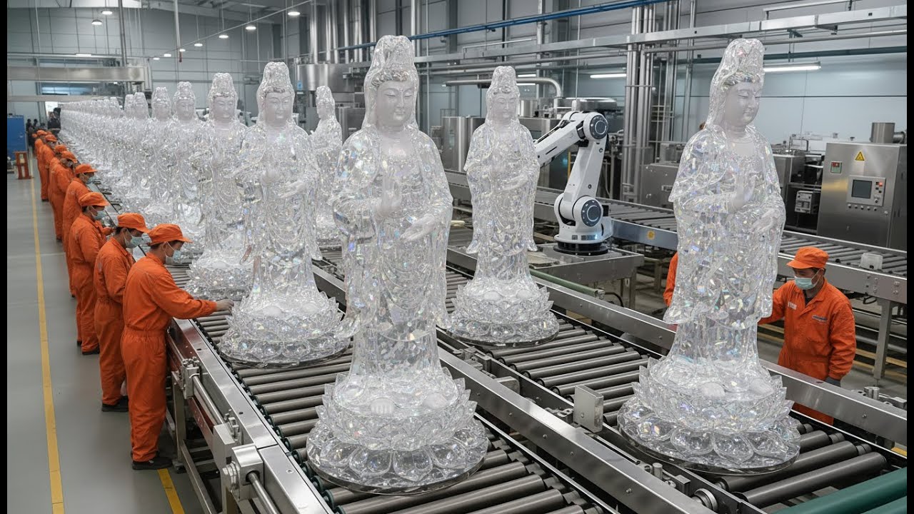 Inside a Factory Producing Diamond Statues of The Goddess of Mercy in the Russian Federation