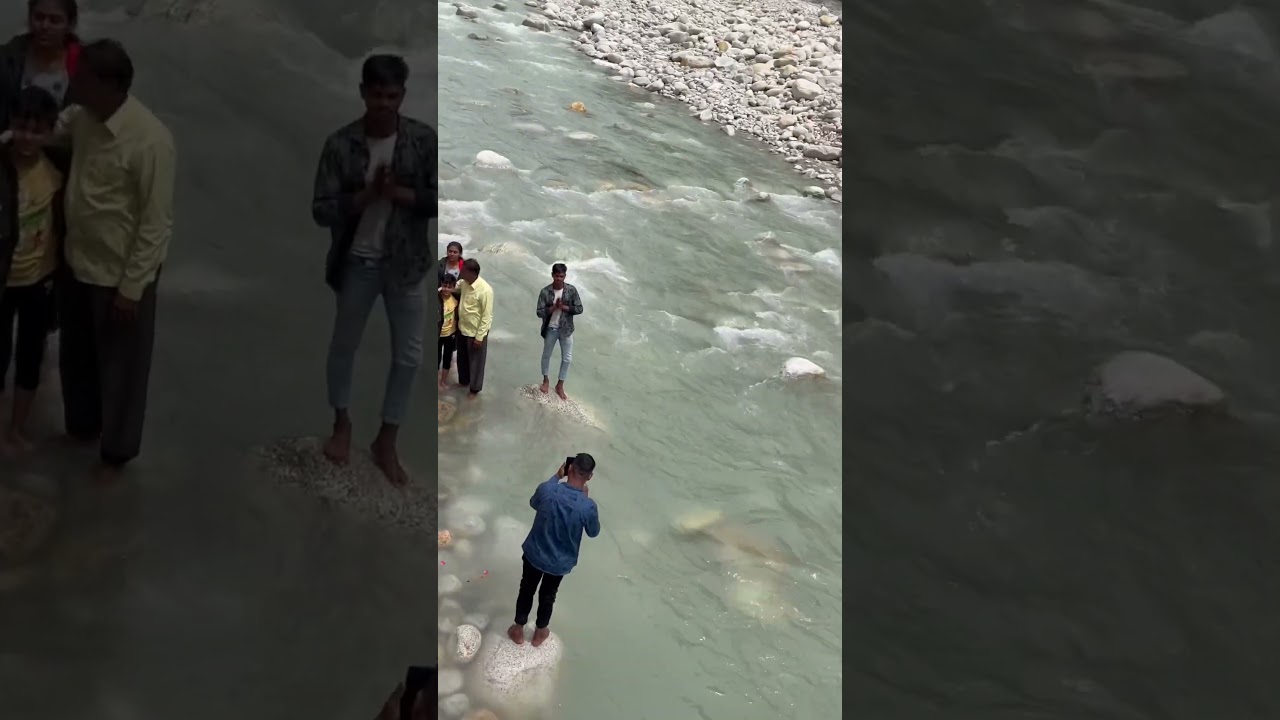 Bhagirathi River ❤️ in Gangotri Dham #shorts #religious #ganga