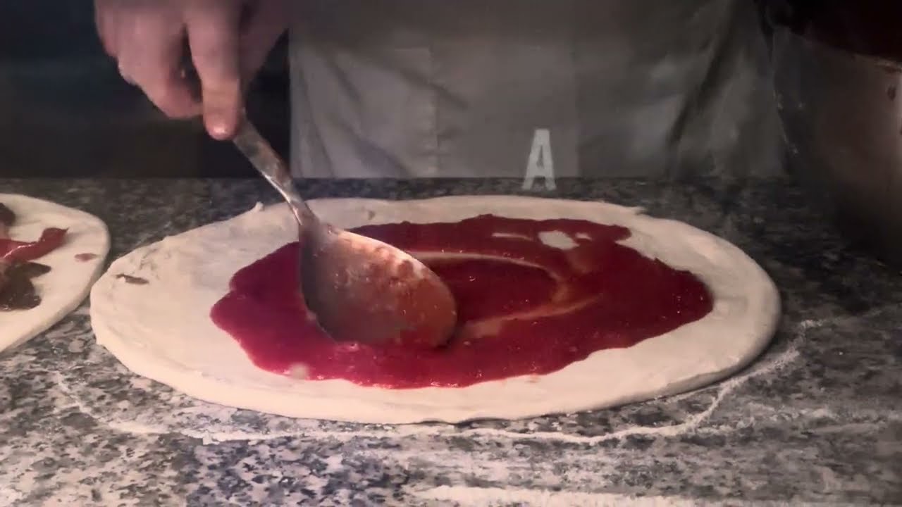 Italian man make italian pizza from the dough | IPHONE 14 PRO | 4K 60p