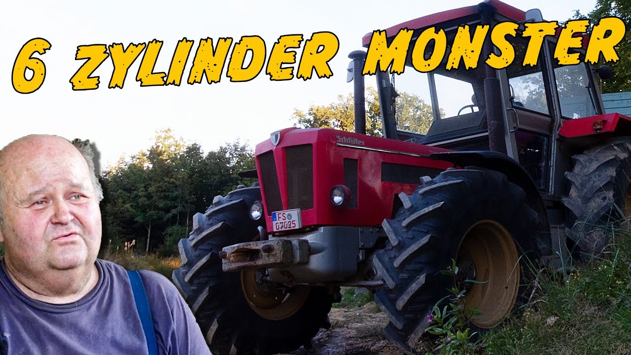 Waldarbeit mit dem 6 Zylinder Monster von Schlüter
