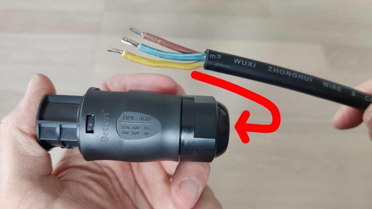 Betteri BC01 Steckverbindung richtig an Kabel anschlie&szlig;en (f&uuml;r Balkonkraftwerk)