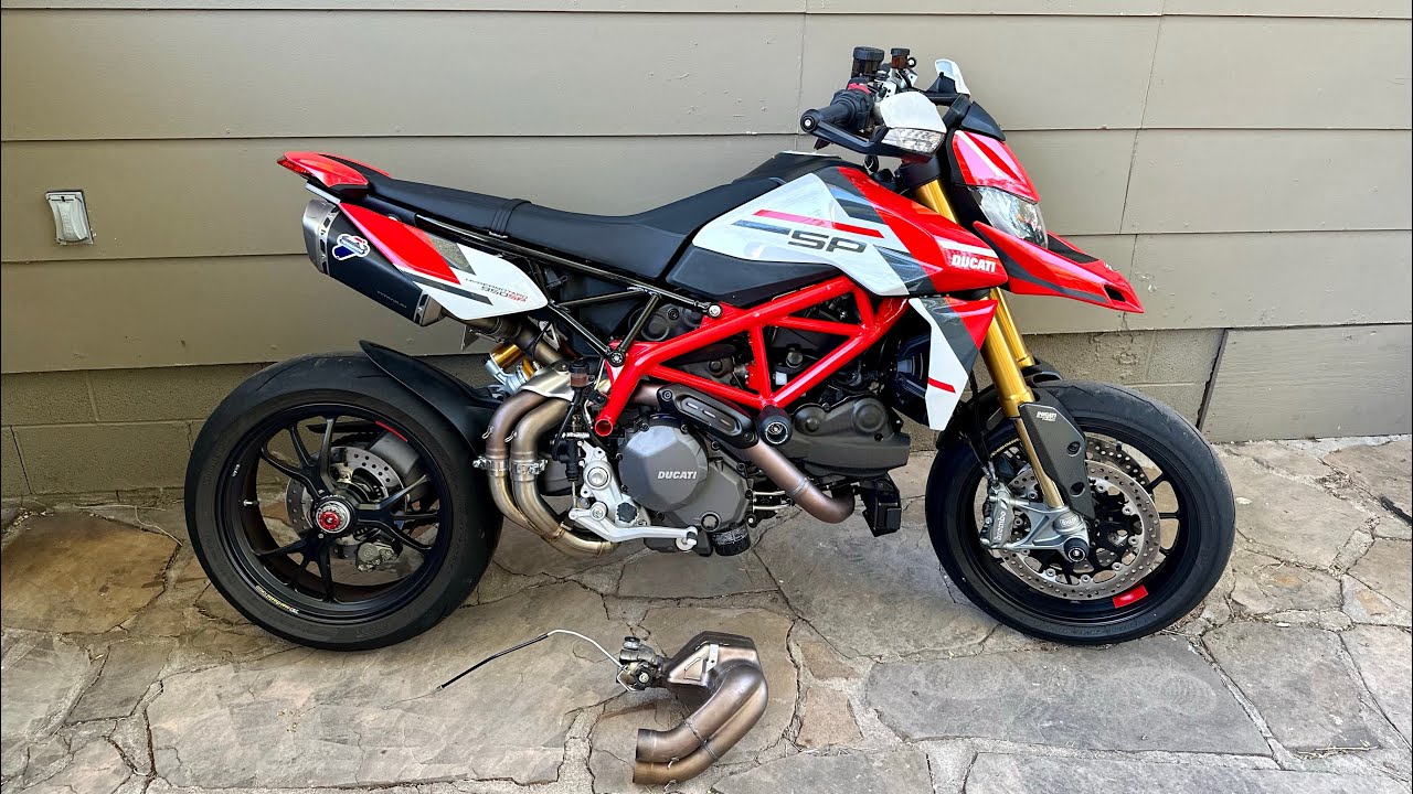 Установка выхлопной трубы Ducati Hypermotard 950 SP Decat/Link Pipe 2023 года + карта двигателей ...