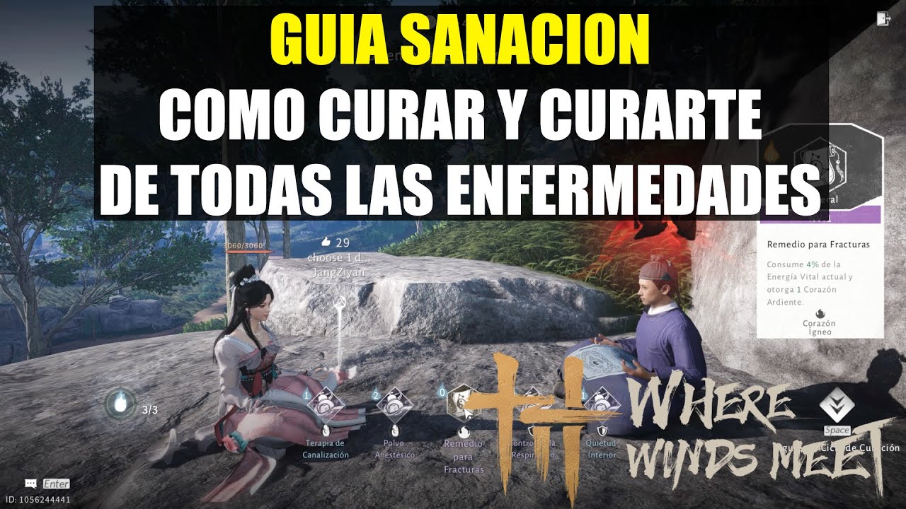 Where Winds Meet Guia PROFESIÓN SANACIÓN Como curarte y curar a otros de enfermedades
