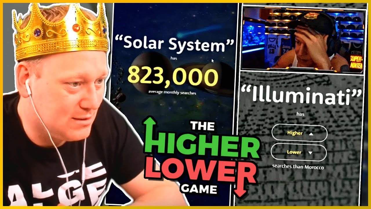 The HIGHER LOWER Game | Duell GEGEN MONTE!