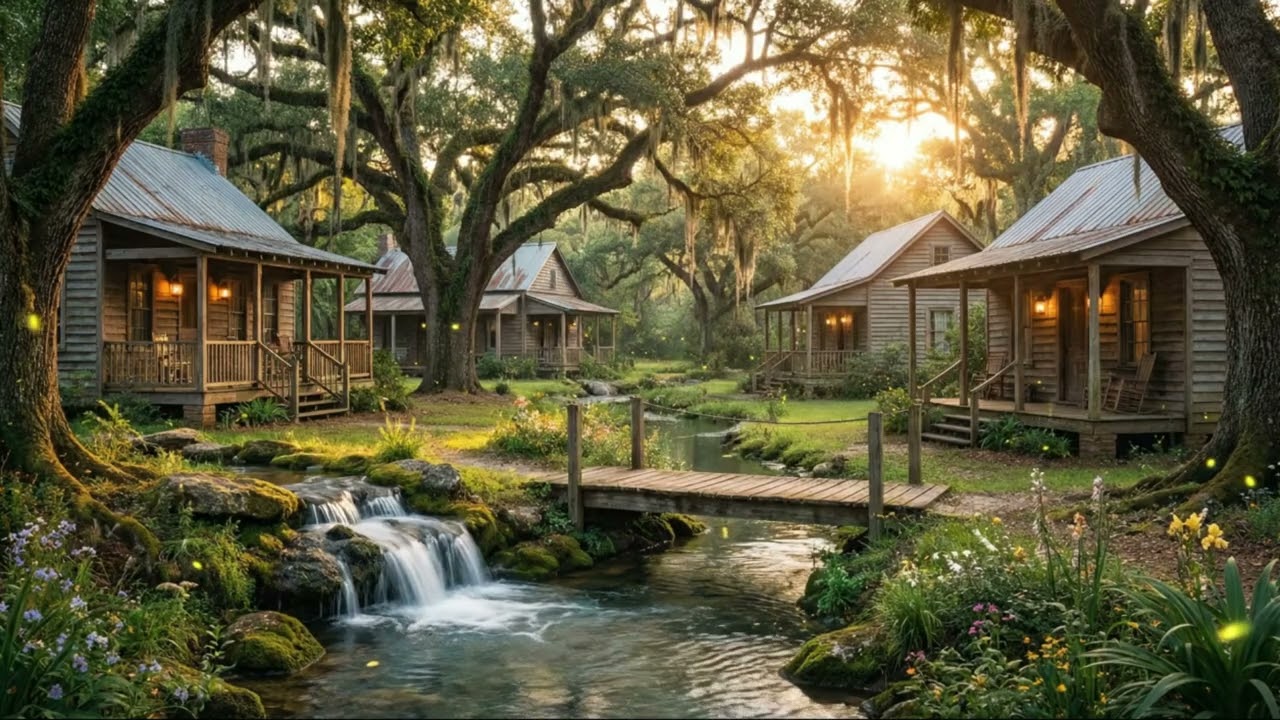 New Orleans Jazz Instrumental 🎷 Peaceful Village Relaxation