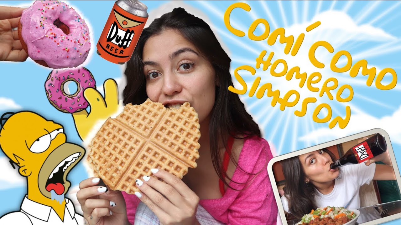UN DIA COMIENDO COMO HOMERO SIMPSON - ALEBANANA