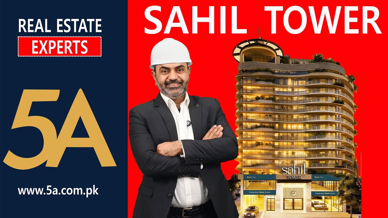 Sahil Tower Sialkot | Shops, Offices, Apartments & Penthouse | High-Rise Living by 5A Group