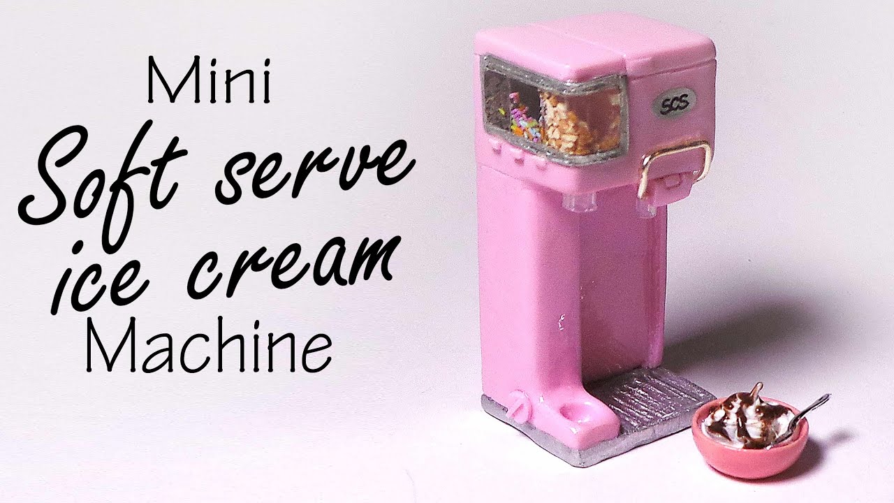Miniature Soft Serve Ice Cream Machine - Polymer Clay Tutorial