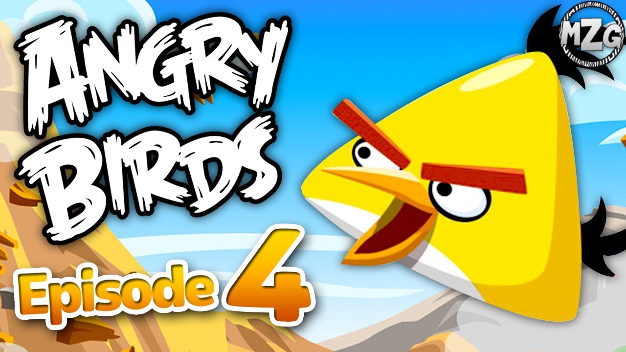 Прохождение игры Angry Birds, часть 4 — Mighty Hoax, уровни 4-1 - 4-21