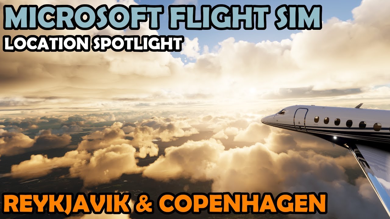 Reykjavik Iceland to Copenhagen Denmark | Microsoft Flight Simulator 4K HDR Cinematic Video