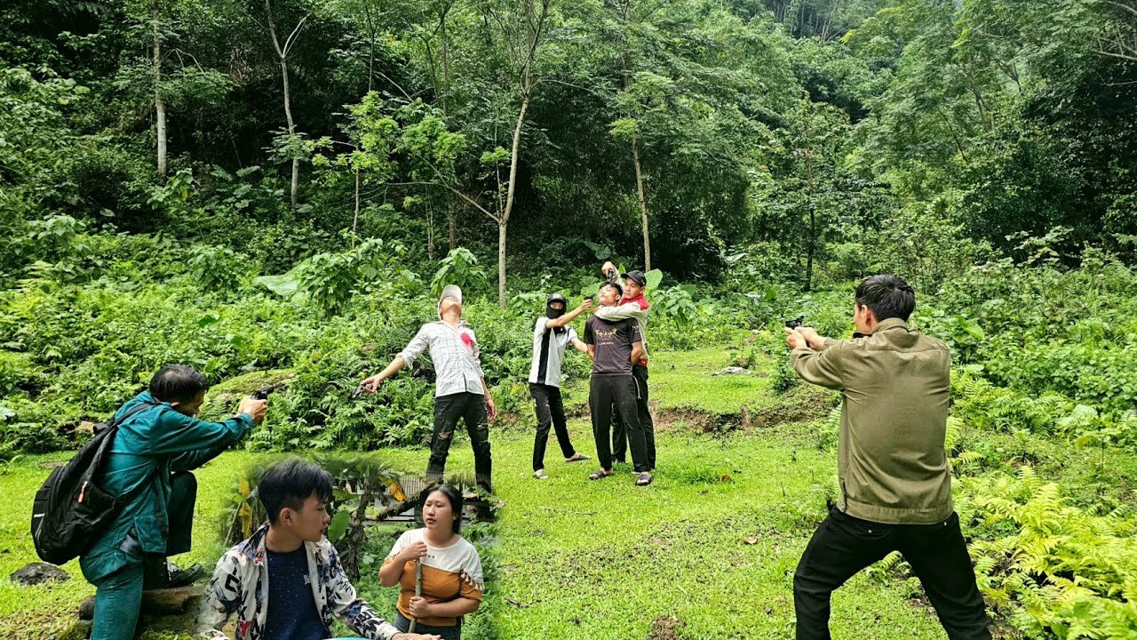 Police surrounded and rescued Quy. Tu Nhi was helped by passersby on his way back