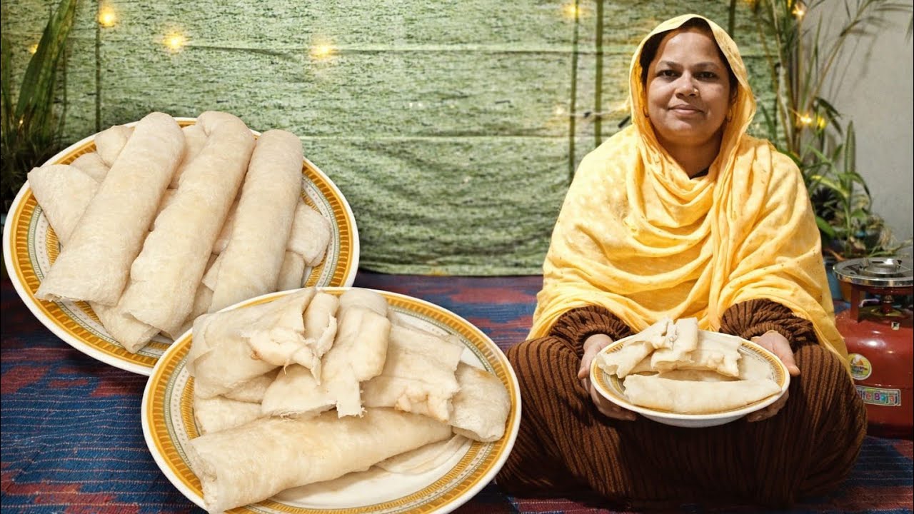 মাত্র 10 মিনিটে তৈয়ার হওয়া পাটিসাপটা পিঠা বানানোর রেসিপি |patishapta pitha recipe |