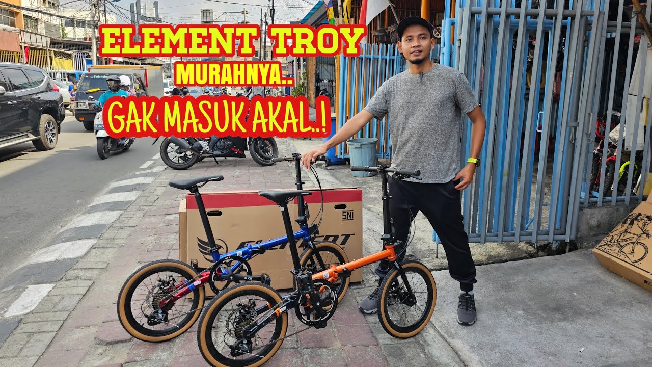 REVIEW SEPEDA LIPAT ELEMENT TROY 8 SPEED 2023 | FOLDINGBIKE VALUE FOR MONEY