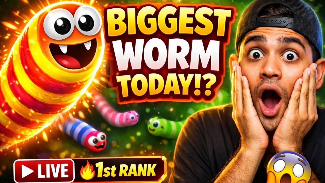 🐍 Aaj Worms Zone Me Sabka Record Todunga 😱 LIVE Hindi