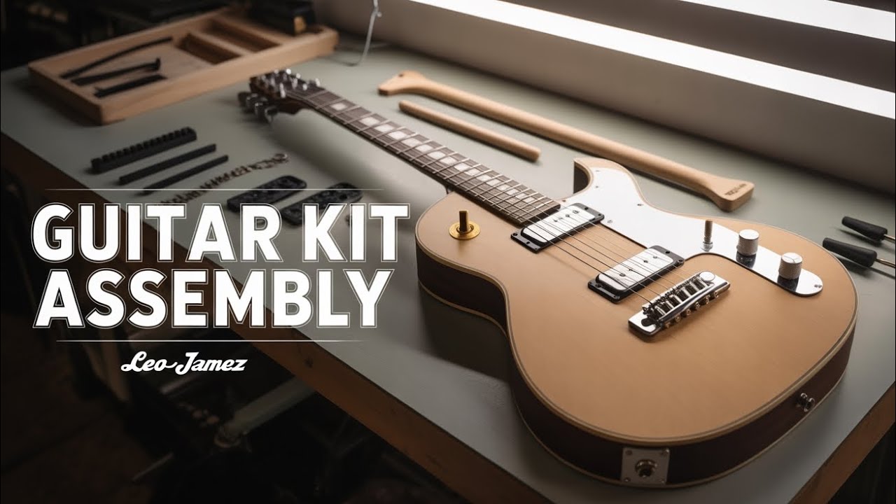 Leo Jaymz DIY Guitar Kit Red is Done. 