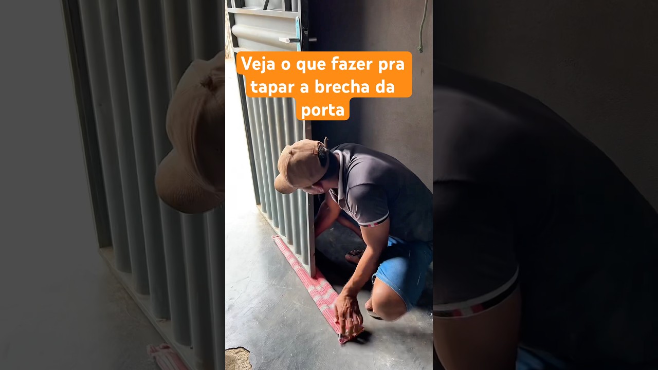Veja como tapar a brecha da porta com um cano