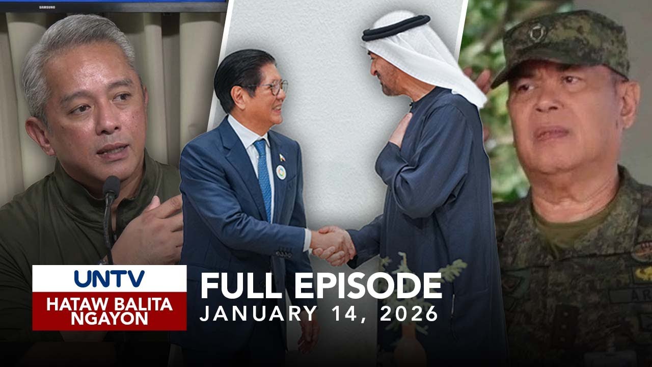 UNTV: Hataw Balita Ngayon | January 14, 2026