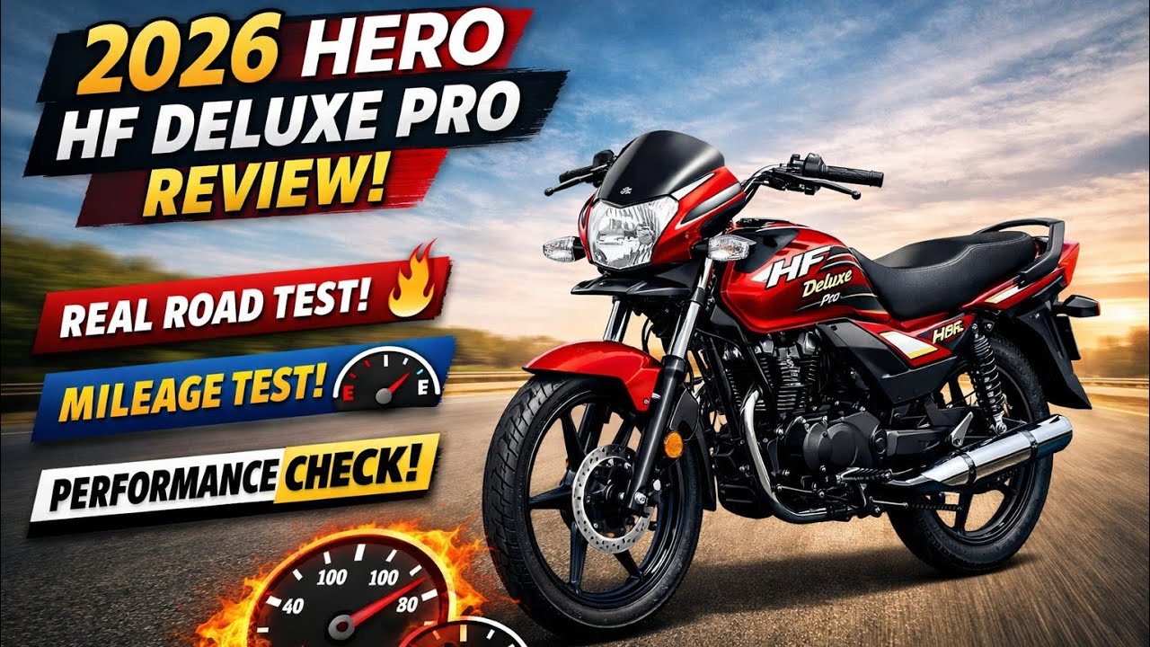 New 2026 Hero HF Deluxe Pro Review | Real Road Test, Mileage Test & Performance 😍🔥