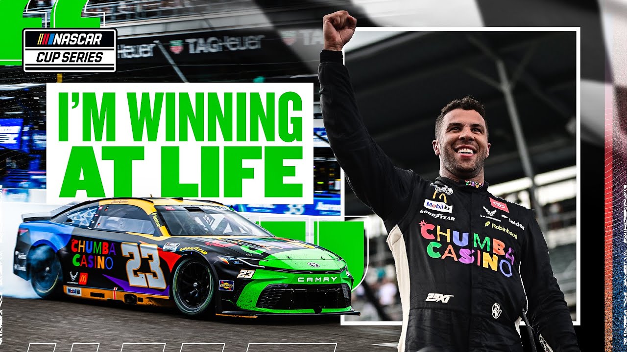 Bubba Wallace's EMOTIONAL Reaction to Brickyard 400 Win | 2025 NASCAR Cup Series